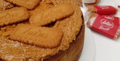 Receta de Cheesecake de crema Lotusbiscoff