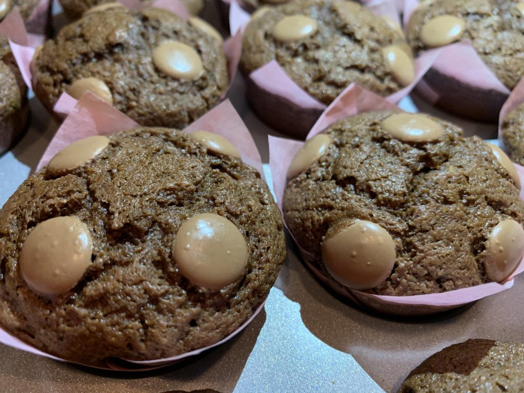 Receta de Muffins de tres chocolates