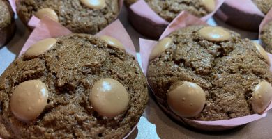 Receta de Muffins de tres chocolates