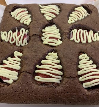 Receta de Brownie de fresas