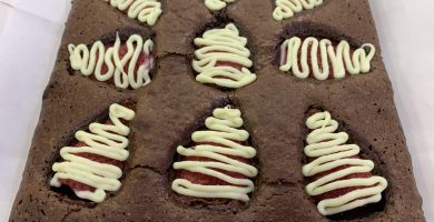 Receta de Brownie de fresas