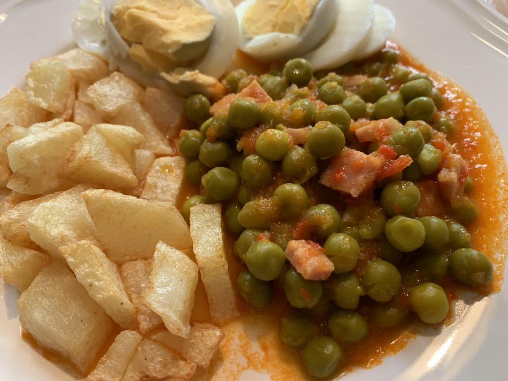 Receta de Guisantes compuestos