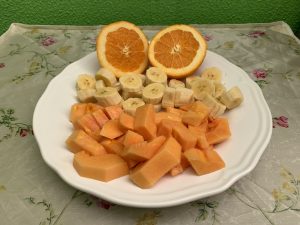 Receta de zumo de tres frutas