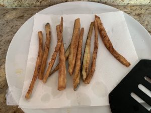 Receta de Berenjenas con miel de caña