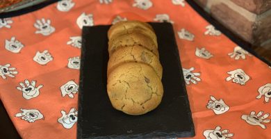 Receta de Cookies de crema de cacahuete con chips de chocolate