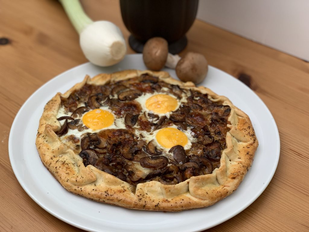 Receta de Galette Rústica de champiñones Portobello