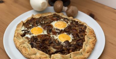 Receta de Galette Rústica de champiñones Portobello